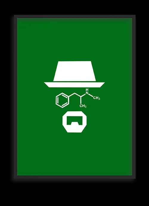 تابلوی مینیمال سریال Breaking Bad