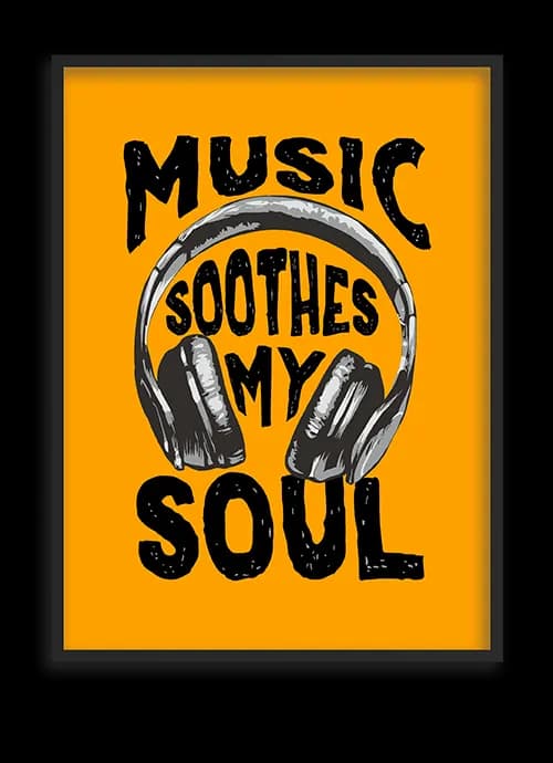 تابلوی دکوراتیو MUSIC — تصویر ۲