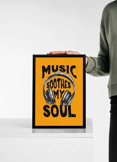 تابلوی دکوراتیو MUSIC — تصویر ۳