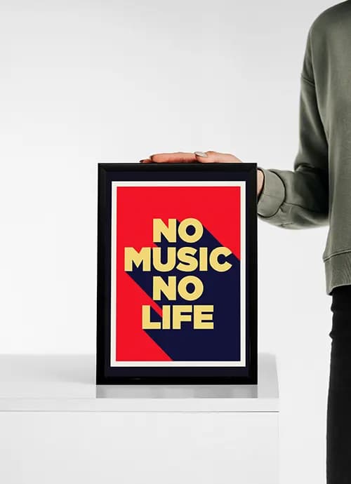 تابلو NO MUSIC NO LIFE — تصویر ۳