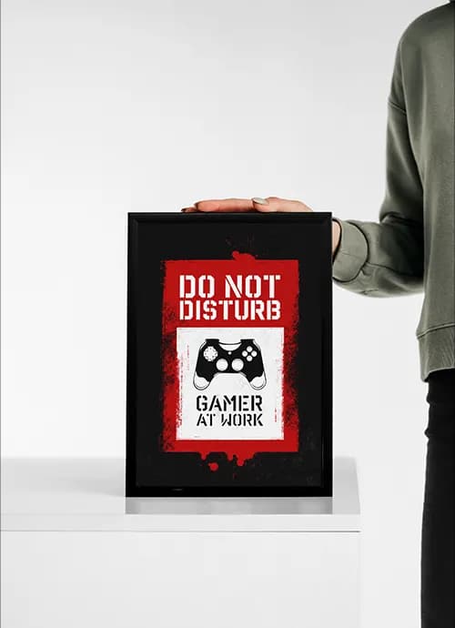 تابلو گیمر DO NOT DISTURB — تصویر ۳