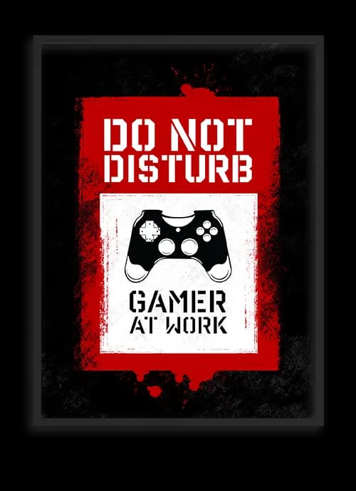 تابلو گیمر DO NOT DISTURB