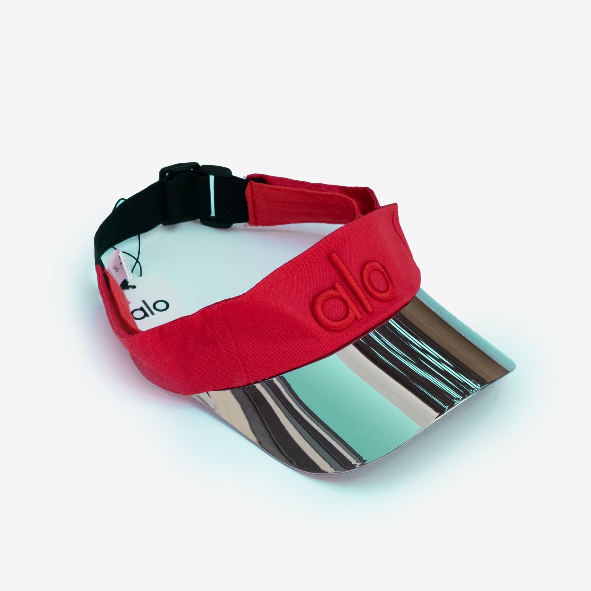 کلاه الویوگا مدل AloYoga Iridescent Visor Cap White Edition