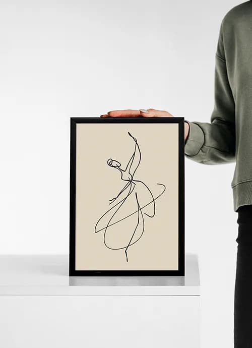 تابلوی آبستره بالرین — تصویر ۳