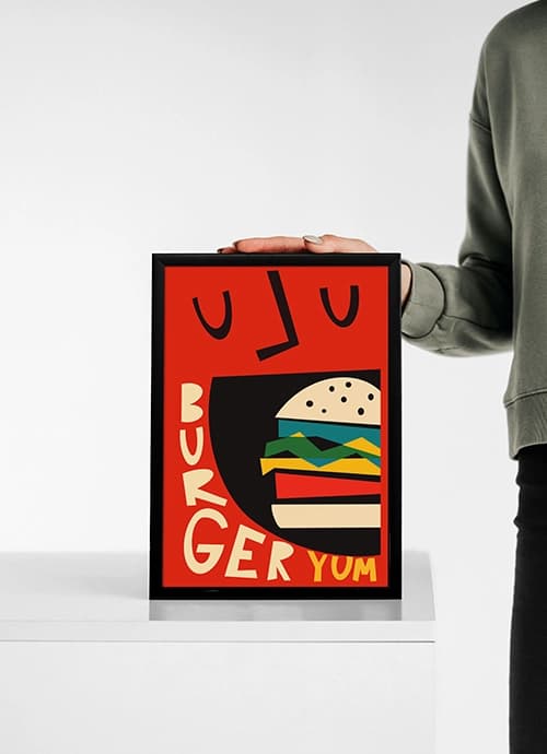 تابلو برای کافه : BURGER YUM — تصویر ۳