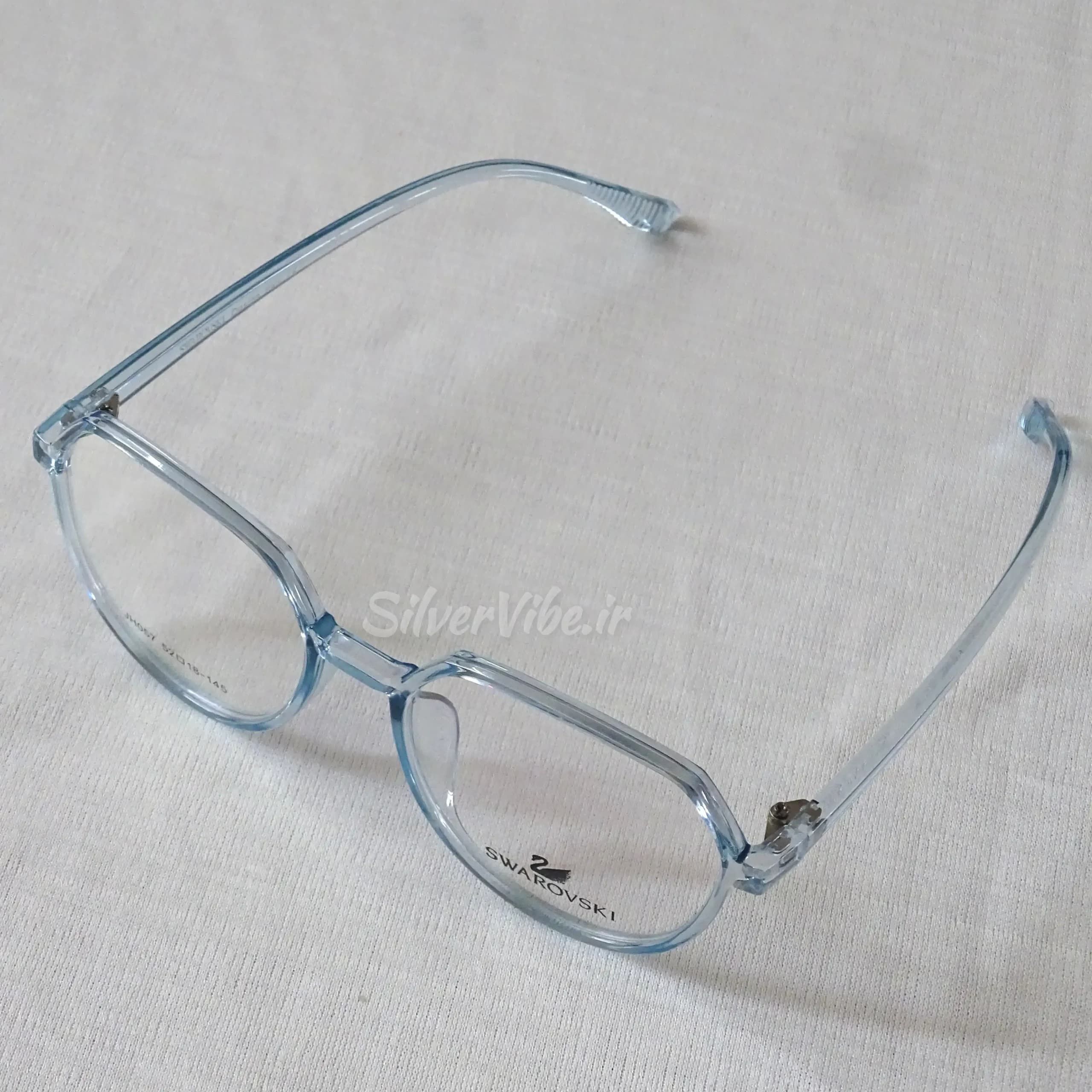 فریم عینک طبی زنانه جنس کائوچو ترنسپرنت آبی – کد JH057 — تصویر ۷