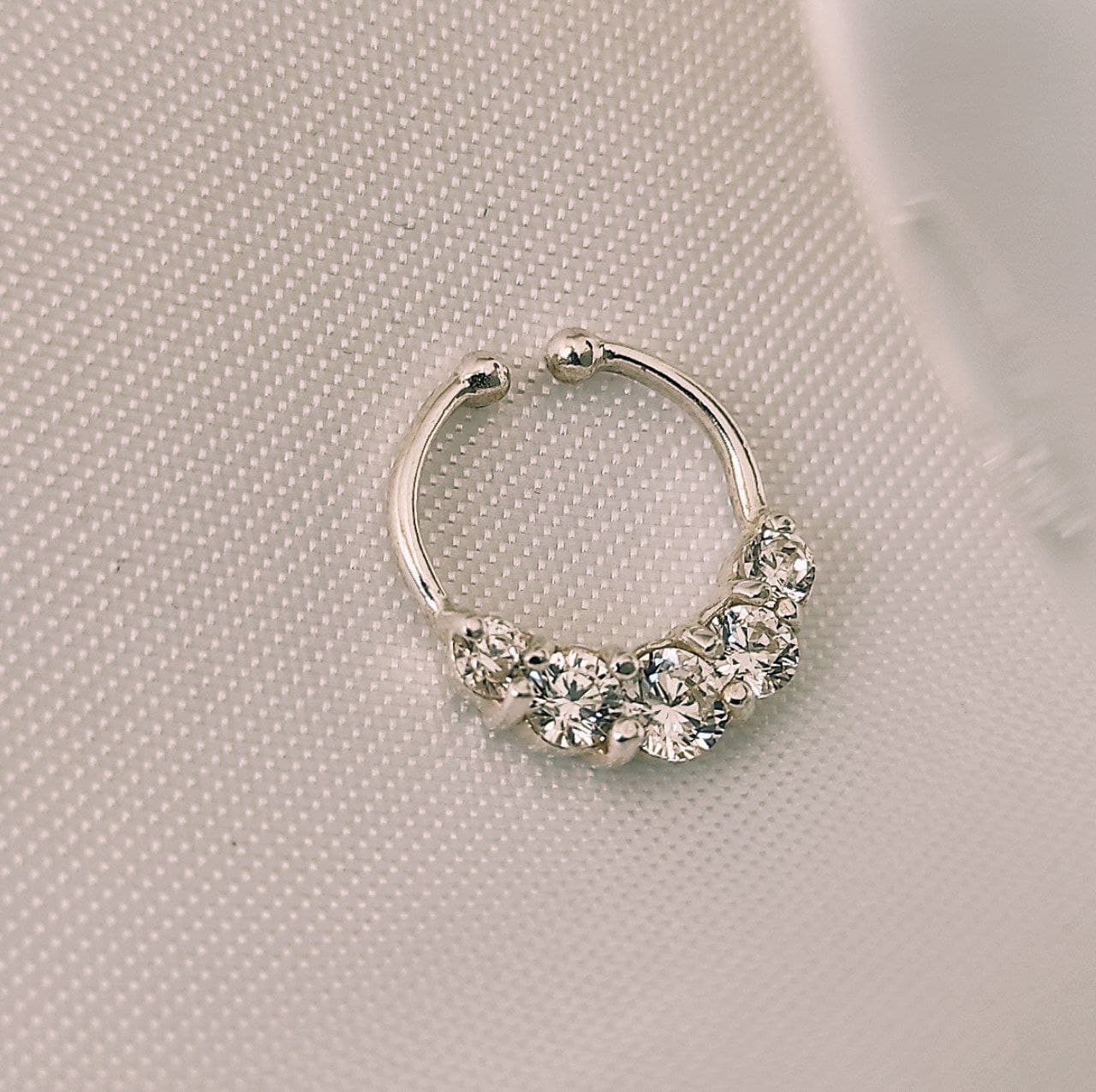 پیرسینگ فیک بینی سپتوم (Septum Rings) نقره عیار 925 وارداتی