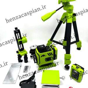 تراز لیزری هنزا 4 خط ورژن 4 با سه پایه مدل (H04L)