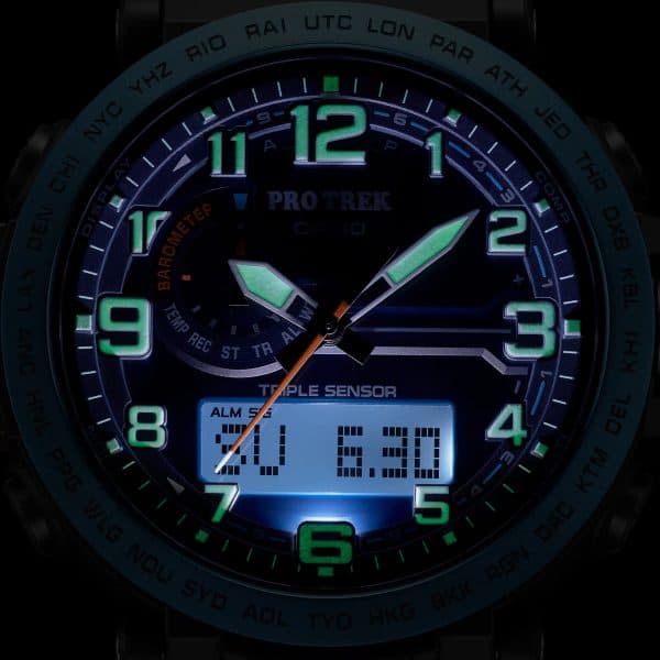 ساعت مچی مردانه کاسیو PRO TREK مدل PRG-601YB-2 — تصویر ۹