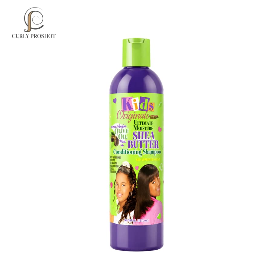 شامپو و نرم کننده شی باتر کودک آفریکاز بست Africas Best Kids Originals Shea Butter Conditioning Shampoo 355ml