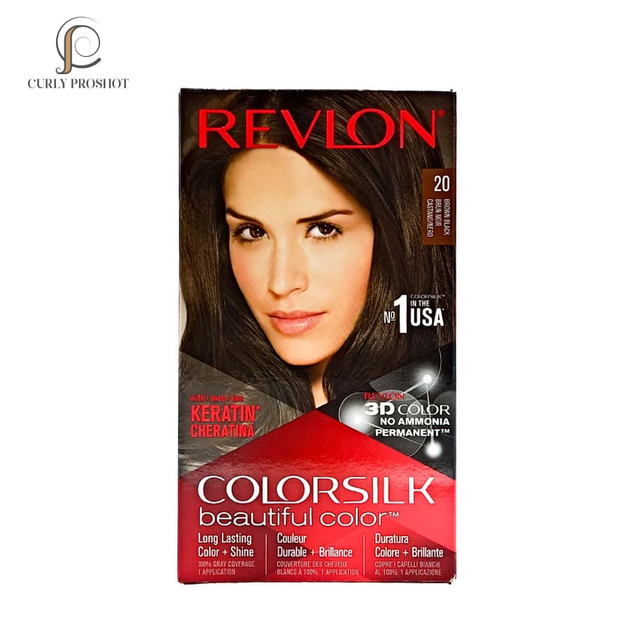 رنگ مو قهوه‌ای مشکی 20 رولون Revlon Colorsilk Beautiful Hair Color20