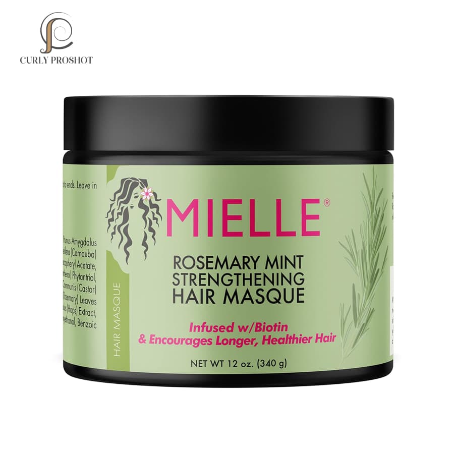 ماسک داخل حمام رزماری و بیوتین مایل Mielle Organics Rosemary Mint Strengthening Hair Masque 340g
