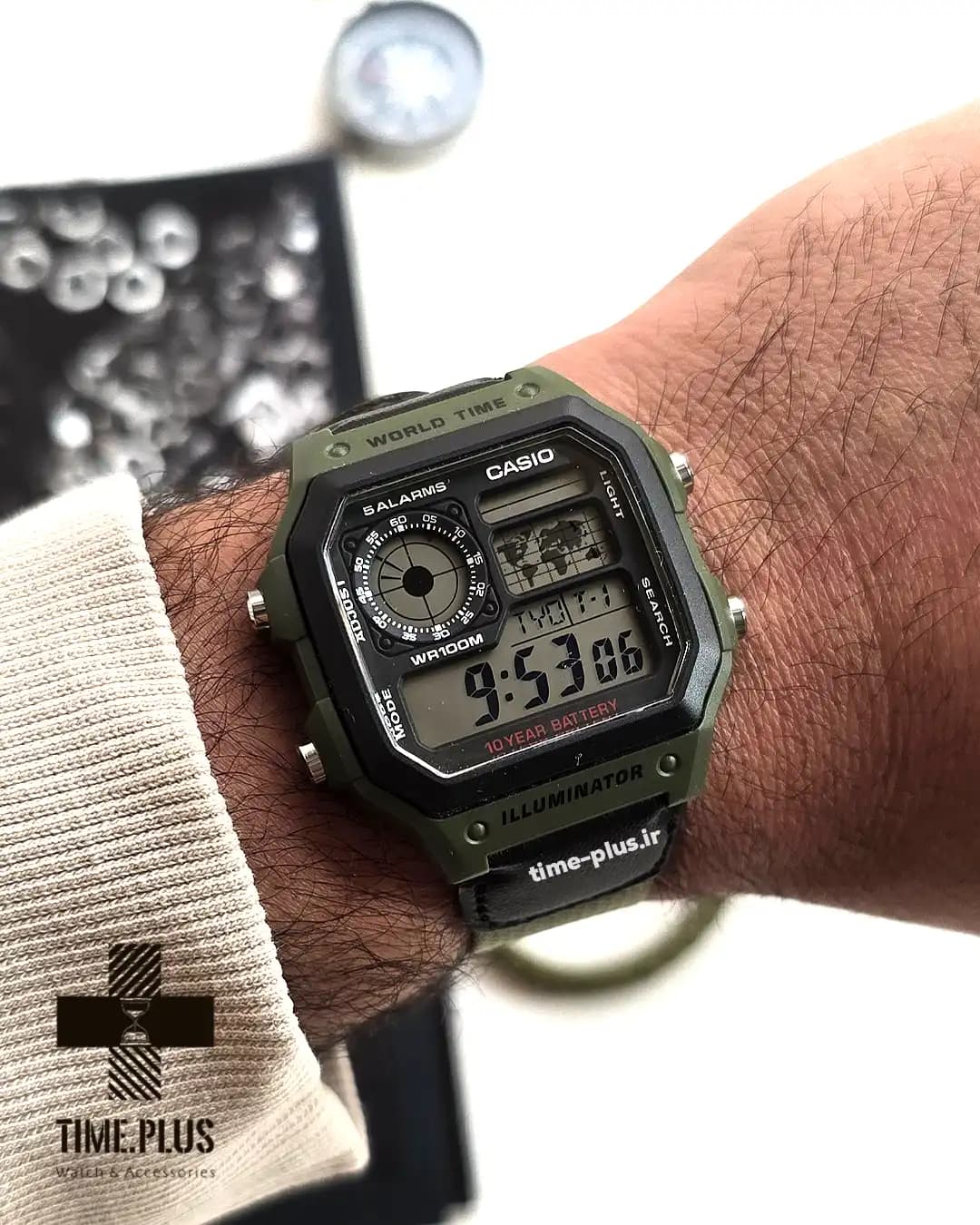ساعت مچی مردانه کاسیو مدل AE-1200WHB-3BV — تصویر ۵