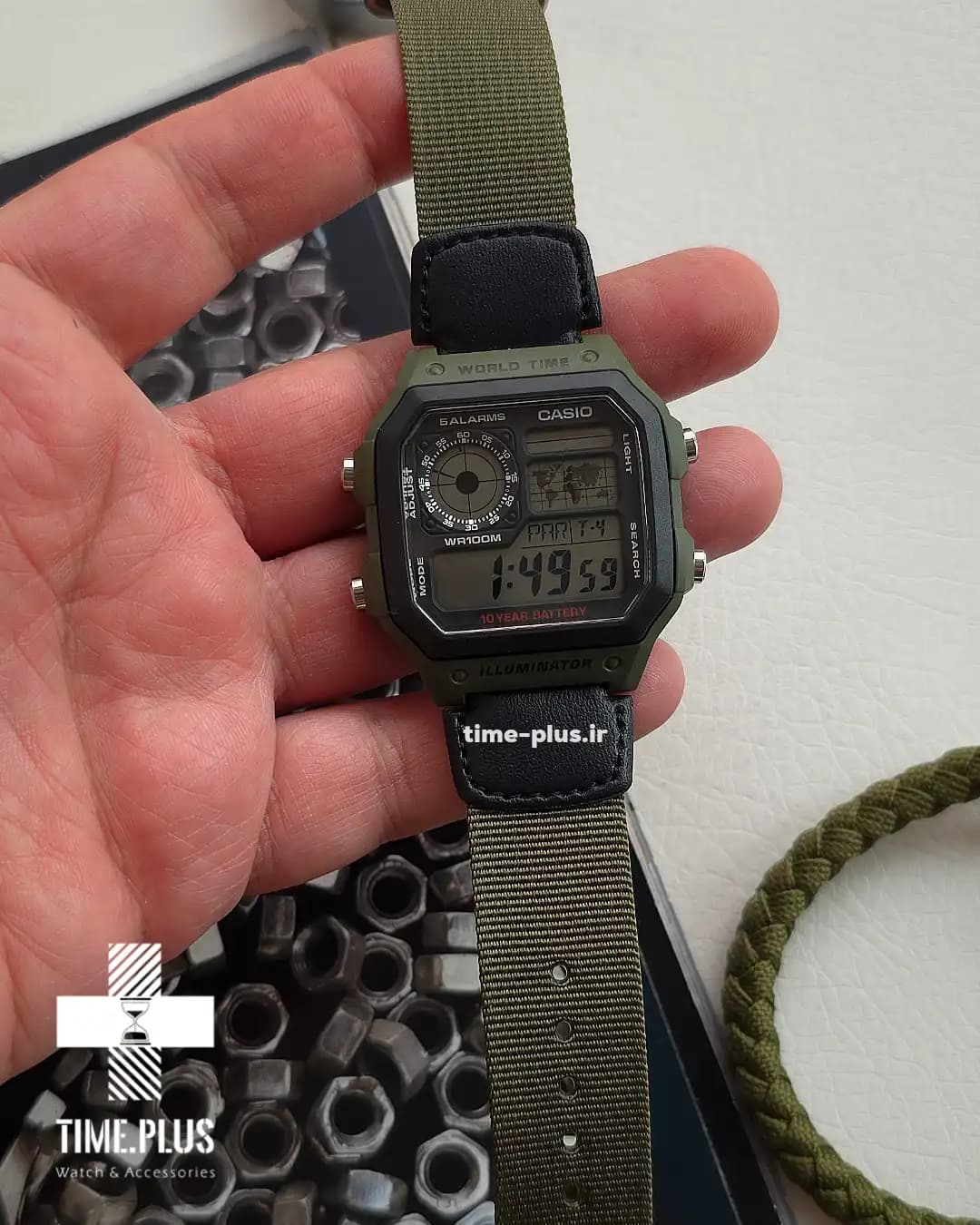 ساعت مچی مردانه کاسیو مدل AE-1200WHB-3BV — تصویر ۸