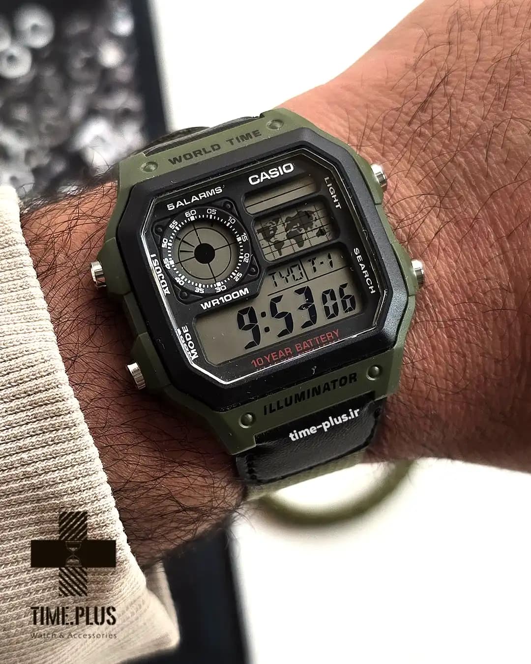 ساعت مچی مردانه کاسیو مدل AE-1200WHB-3BV — تصویر ۱۰