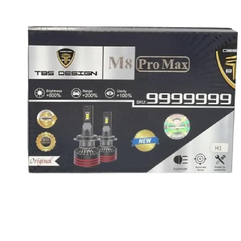 هدلایت توبیز M8 Pro Max پایه H4 با شدت نور ۱۲۰۰۰ لومن