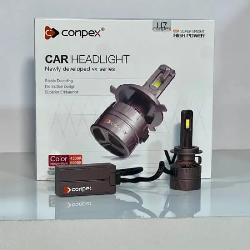هدلایت کانپکس VX5 پایه H7 با شدت نور ۲۰۰۰۰ لومن