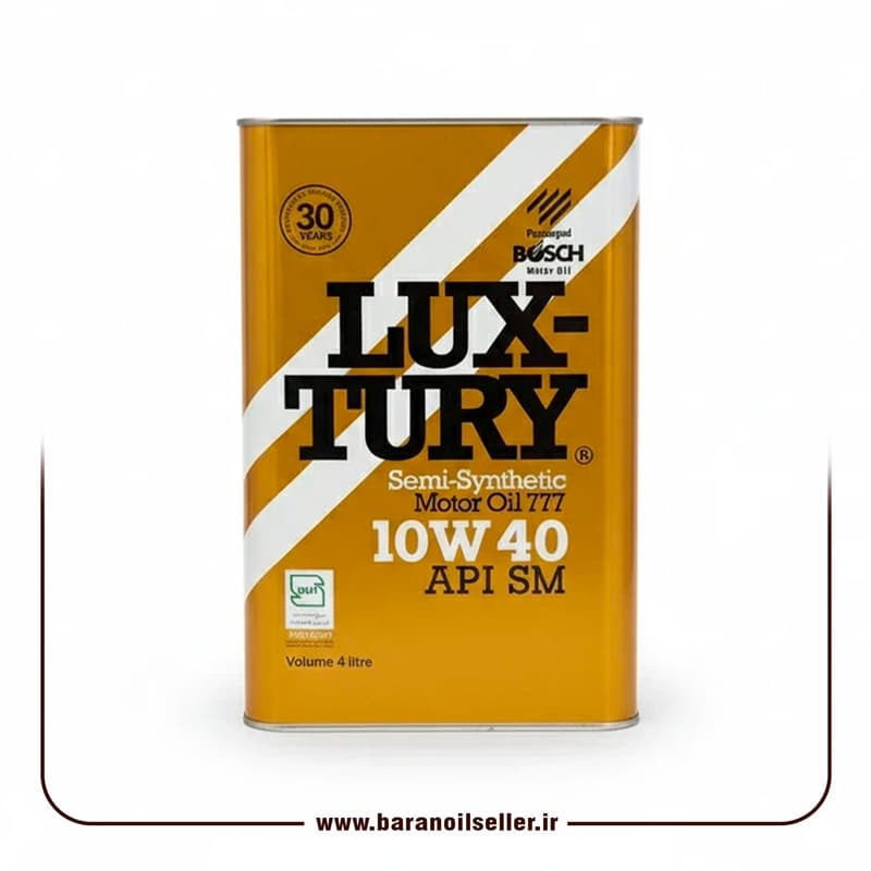 روغن موتور بوش لاکچری 10W40 SM حجم 4 لیتر — تصویر ۲
