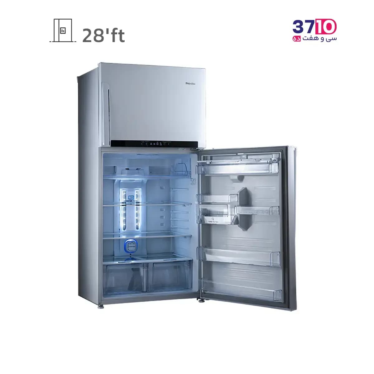 یخچال فریزر دیپوینت مدل تی7 استیل – Depoint T7 S — تصویر ۴
