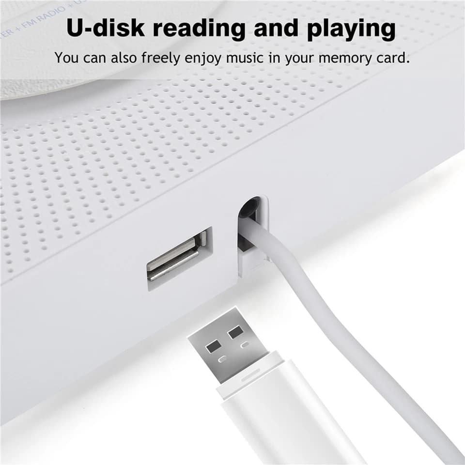 پخش کننده CD دیواری اورجینال مدل KC-808 با بلوتوث،USB و صدای فوق باکیفیت 6 واتی - bambigadget — تصویر ۷