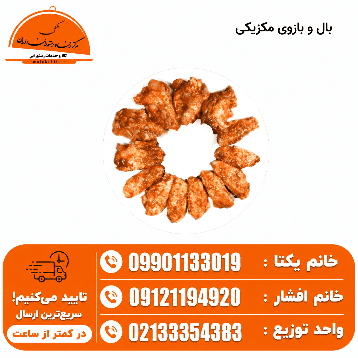 بال و بازو مکزیکی (آماده به سیخ)۵ کیلویی