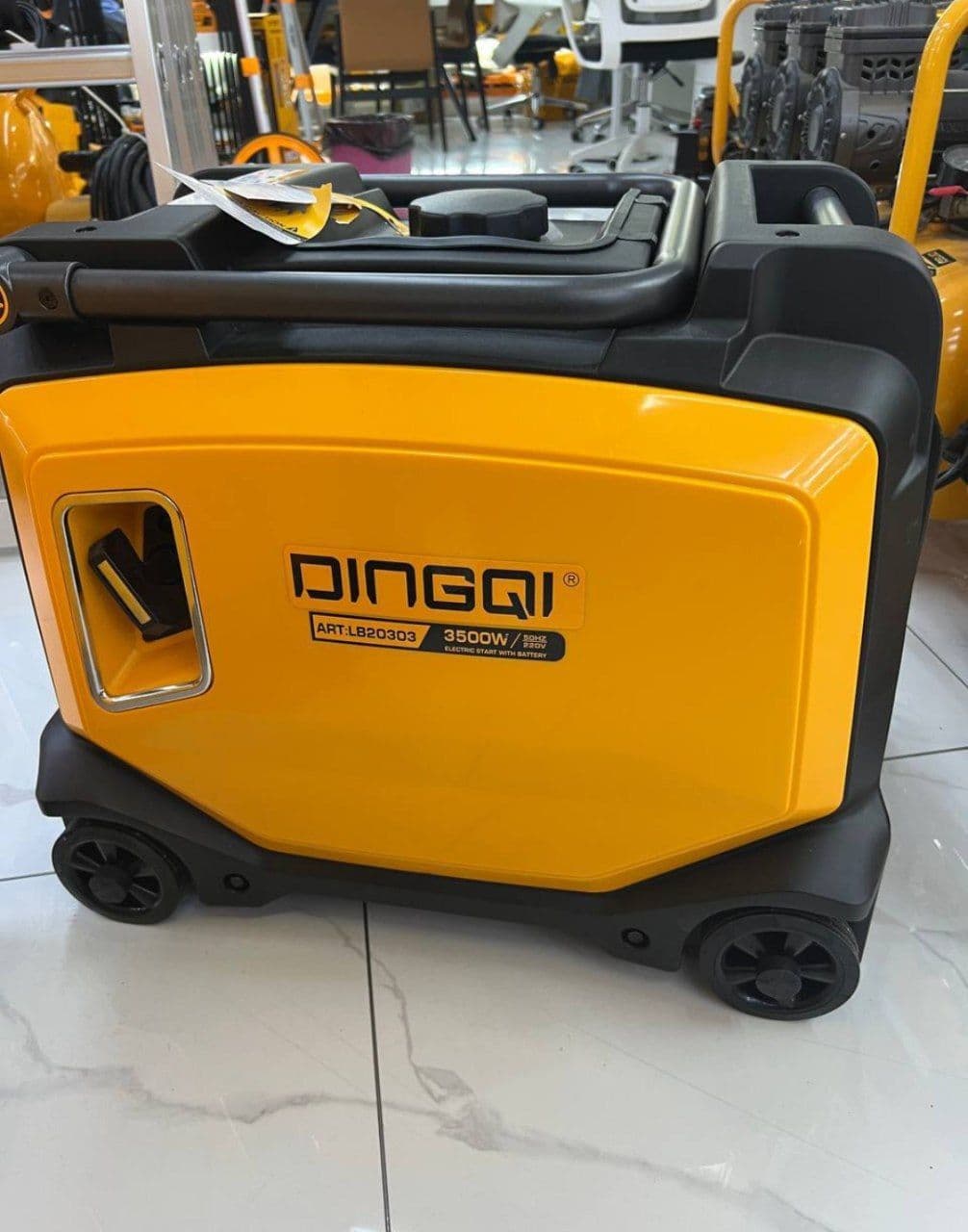 موتور برق سایلنت اینورتر DINGQI مدل LB20303 ظرفیت 3500 وات بنزینی ریموت دار