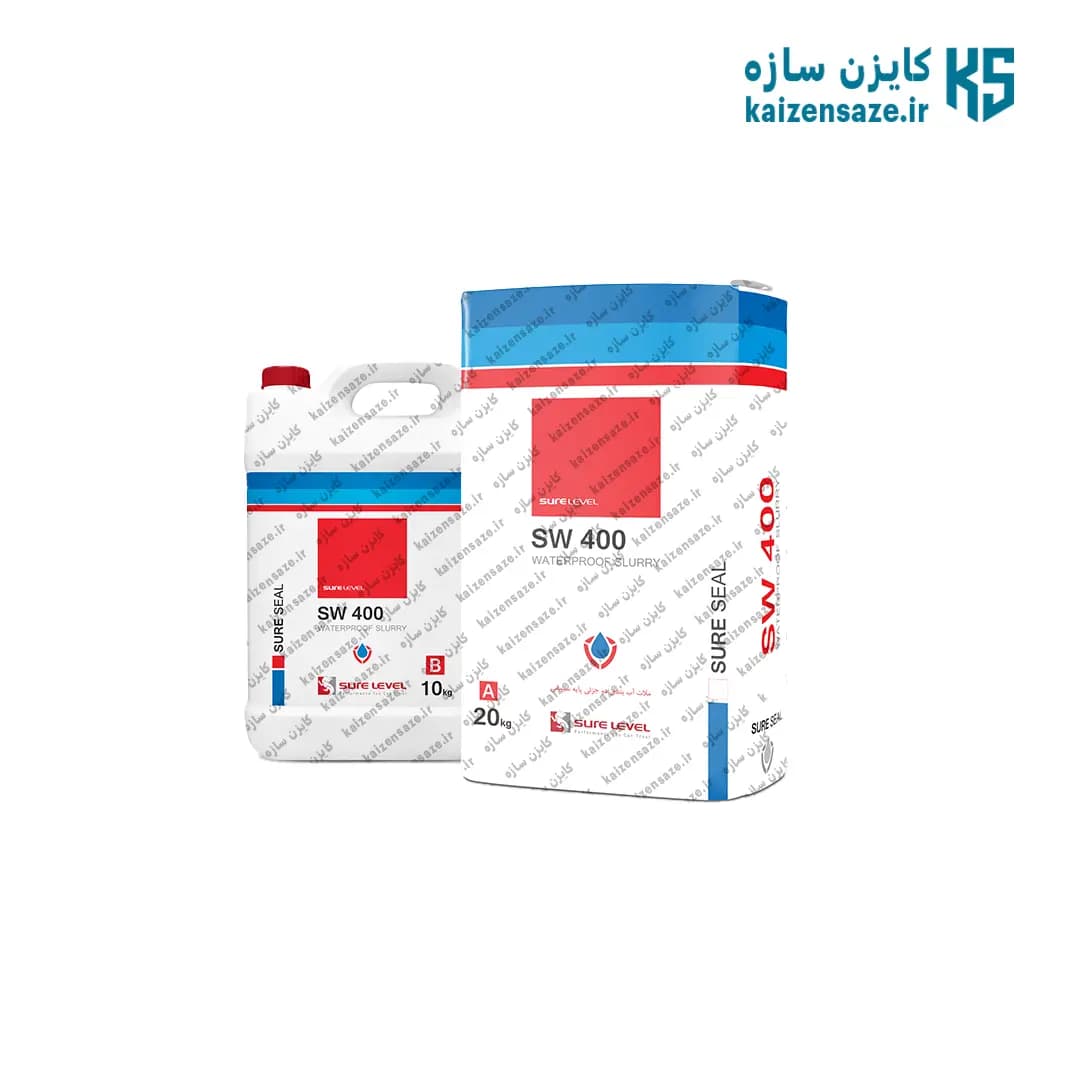 ملات آب بندی دو جزئی خاکستری SW-400 PLUS طوسی شورلول 30کیلویی