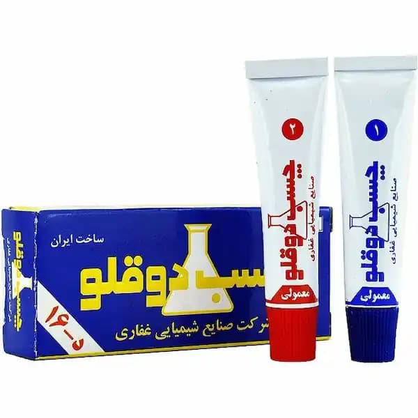 چسب دوقلو رنگی 14 گرمی غفاری — تصویر ۲