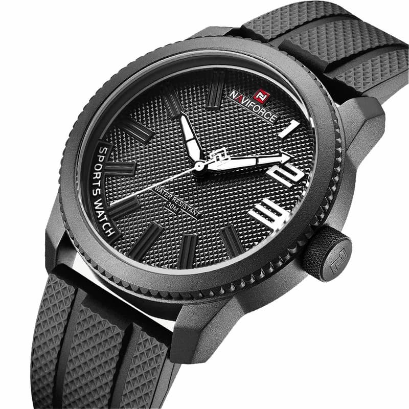 ساعت نیوی فورس مردانه naviforce nf9202t bwb — تصویر ۳