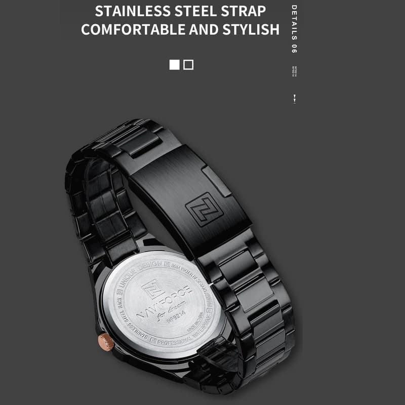 ساعت نیوی فورس مردانه naviforce nf9214 bb — تصویر ۴