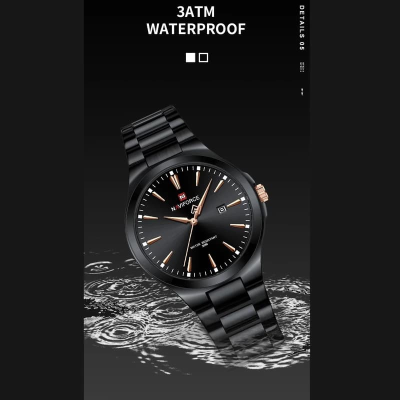 ساعت نیوی فورس مردانه naviforce nf9214 bb — تصویر ۵