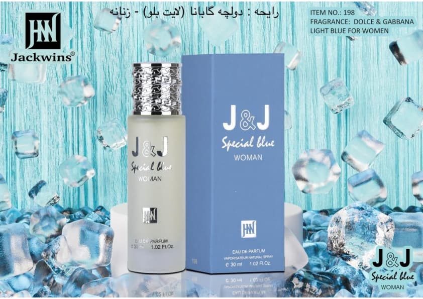 ادکلن Dolce Gabbana Light Blue Forever JOHNWIN-JAKWINS ادکلن دولچه گابانا لایت بلو فوراور جانوین-جکوینز ۳۰میل