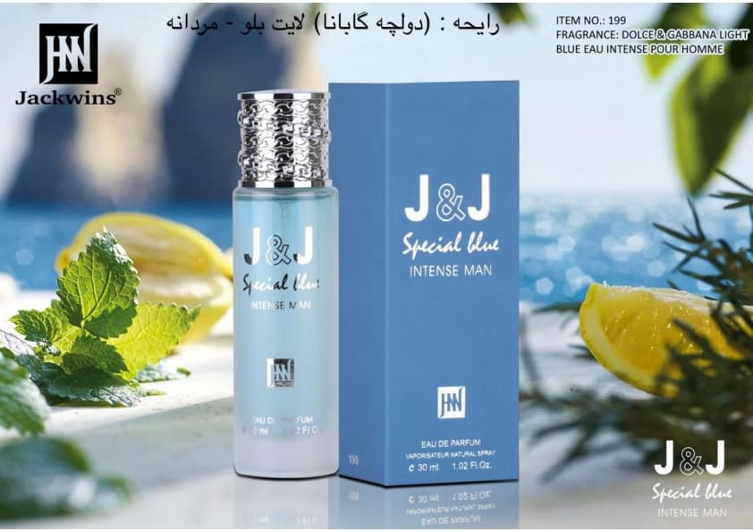 ادکلن Dolce Gabbana Light Blue Forever JOHNWIN-JAKWINS ادکلن دولچه گابانا لایت بلو فوراور پور جانوین-جکوینز ۳۰میل هوم — تصویر ۲