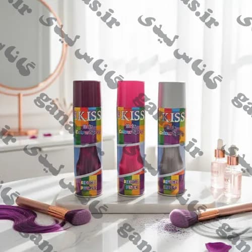 اسپری رنگ مو موقت کیس (Kiss) | تغییر رنگ سریع و بدون آسیب