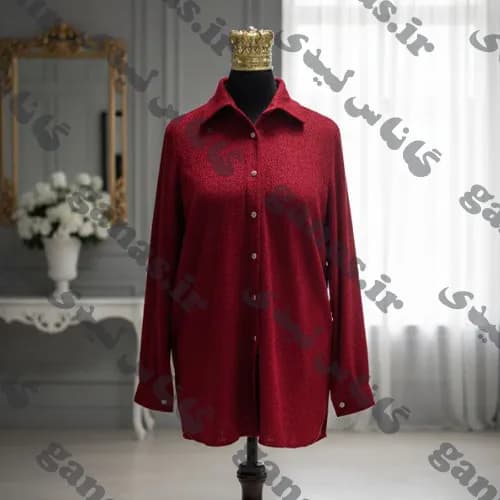 شومیز مانتویی پاییزه کریشه مدل Crimson Touch (فری سایز)