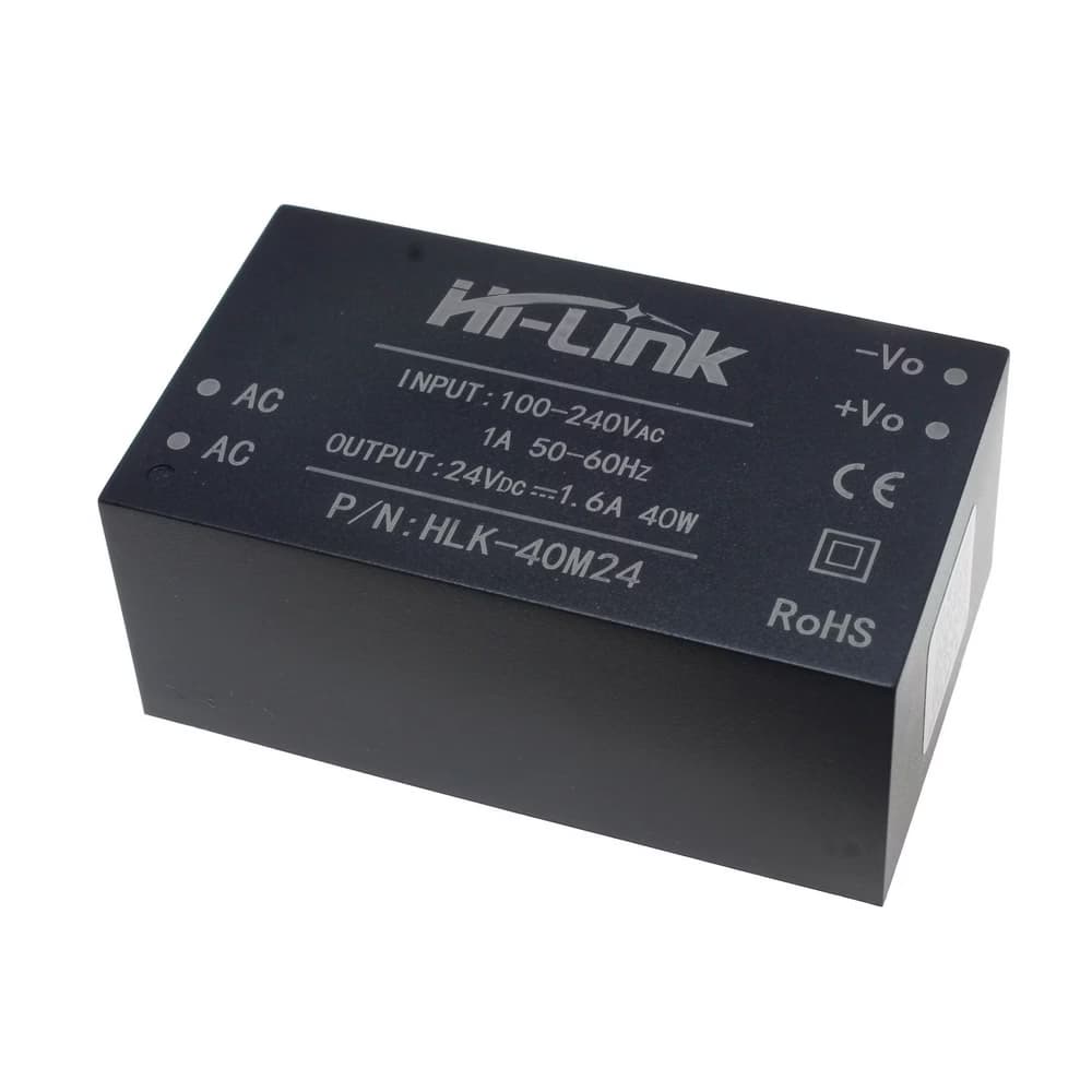 HLK-40M24 | مبدل 220 ولت AC به 24 ولت DC با حداکثر جریان 1.6 آمپر