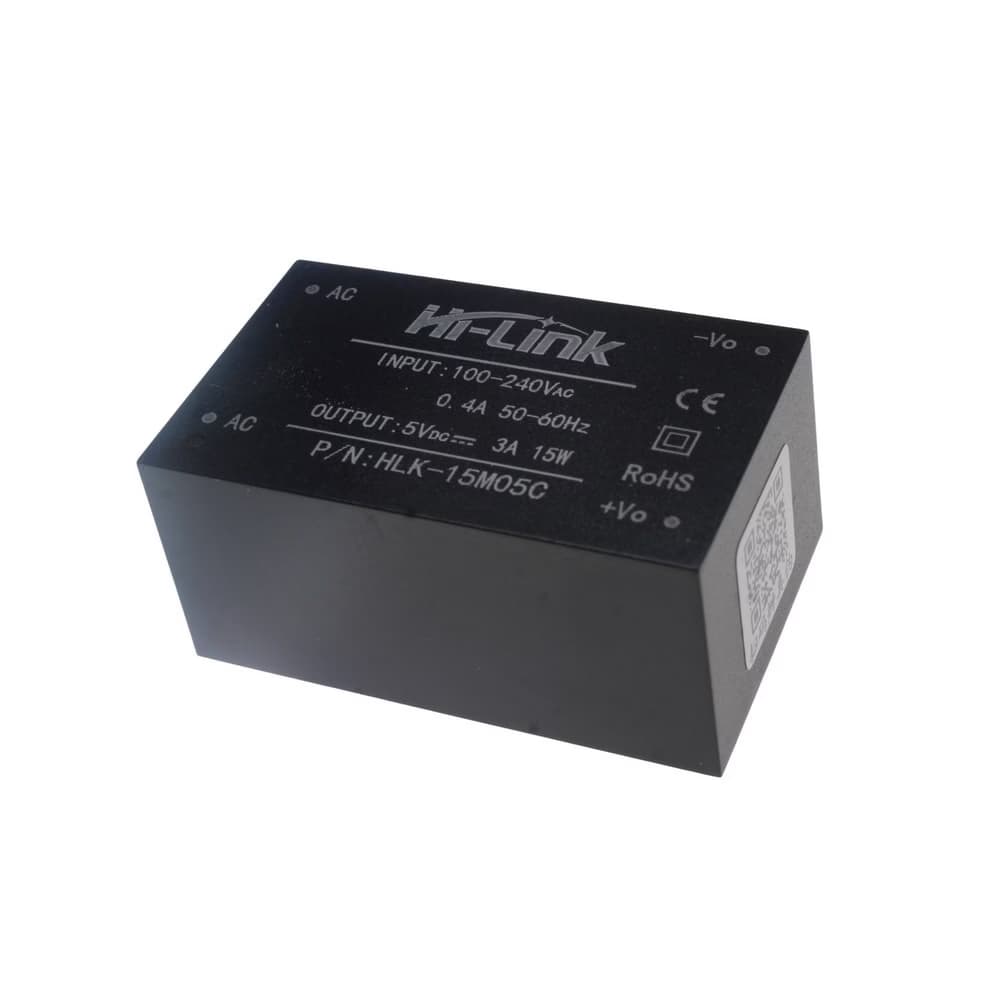 HLK-15M05C | مبدل 220 ولت AC به 5 ولت DC با حداکثر جریان 3 آمپر