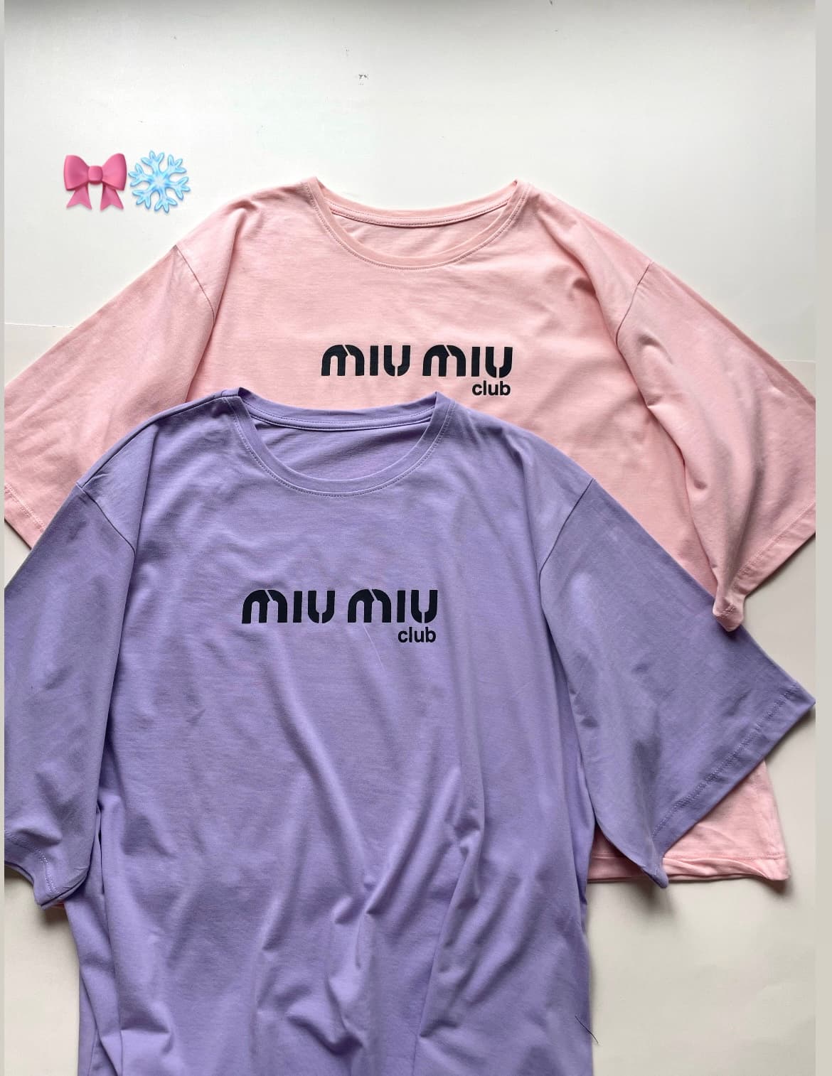تیشرت نخ پنبه قواره دارmiu miu