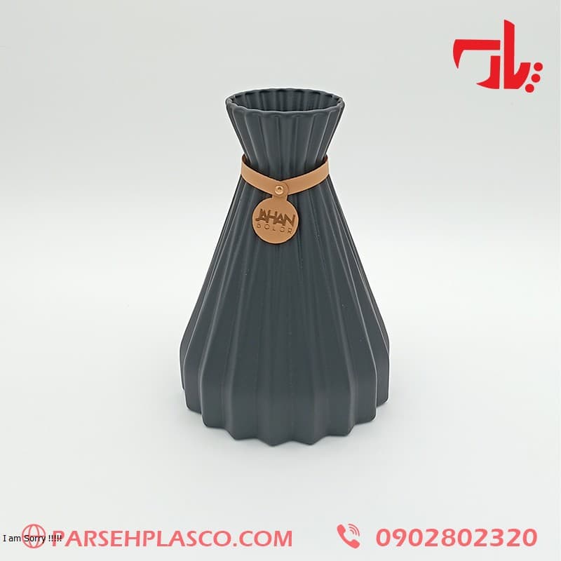 گلدان کابانا رنگ خاکستری
