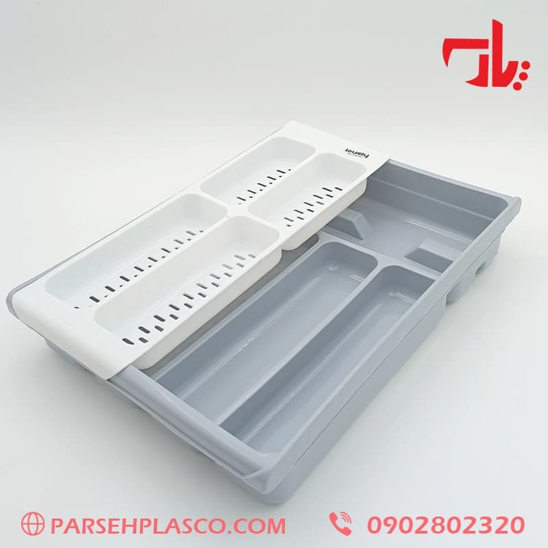 نظم دهنده قاشق چنگال بزرگ| دورنگ