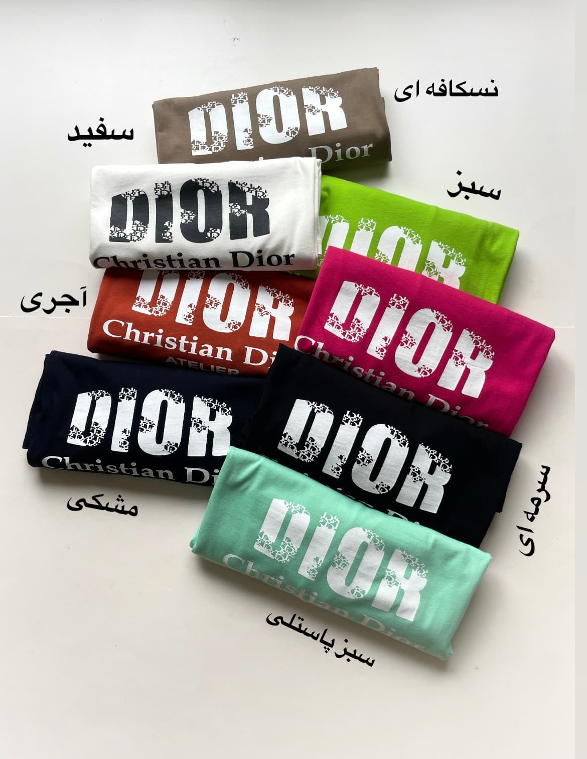 تیشرت نخ‌پنبه قواره خیلی بزرگDior — تصویر ۵