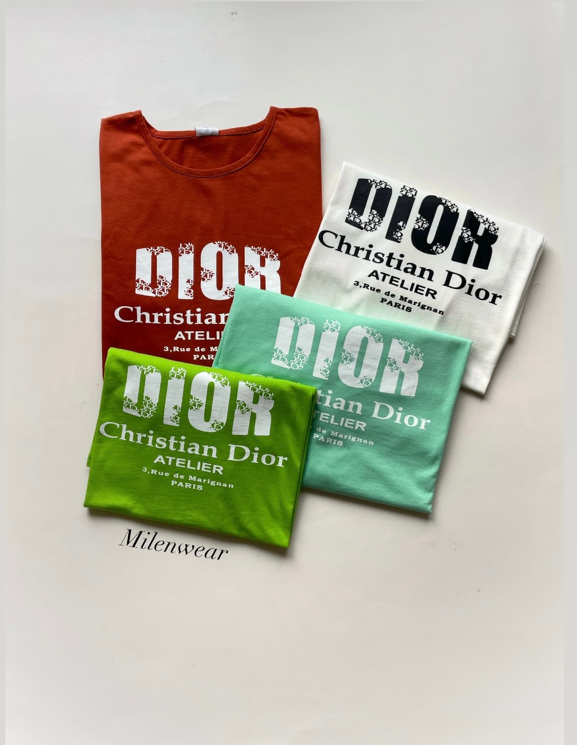 تیشرت نخ‌پنبه قواره خیلی بزرگDior — تصویر ۳
