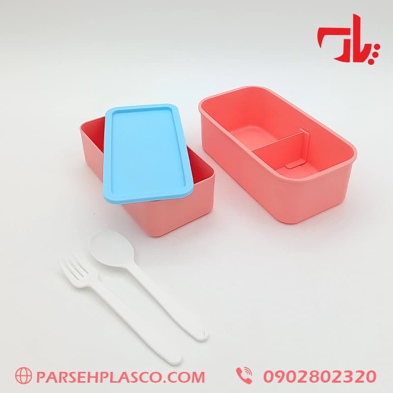 لانچ باکس |ظرف غذا همراه با قاشق چنگال