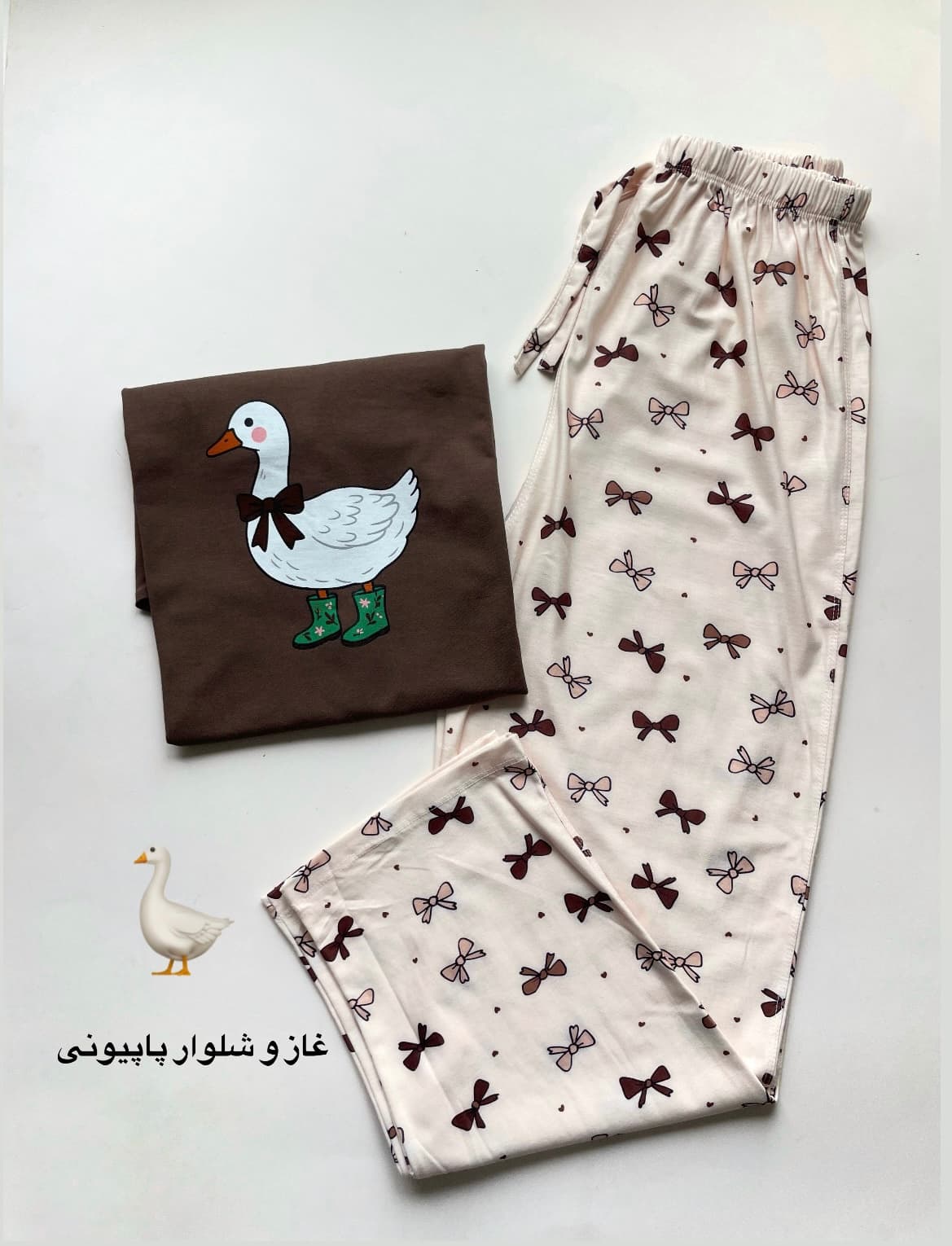 ست تیشرت و شلوار عروسکی زنانه — تصویر ۵