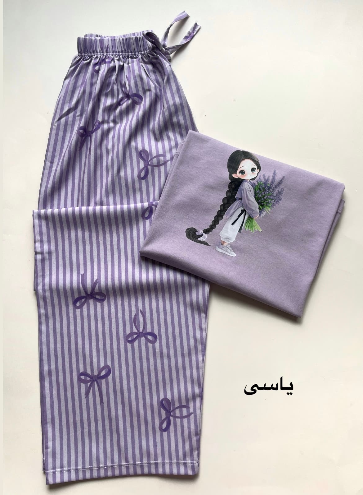 ست تیشرت باکسی و شلوار پاپیونی — تصویر ۵