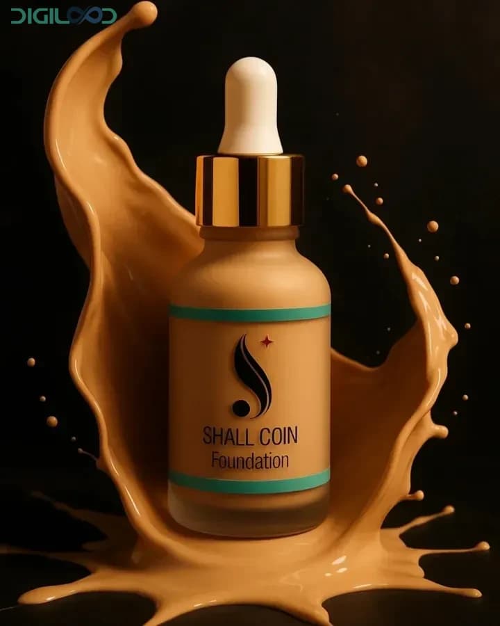 کرم پودر شال کوین Shall Coin Liquid Foundation — تصویر ۴