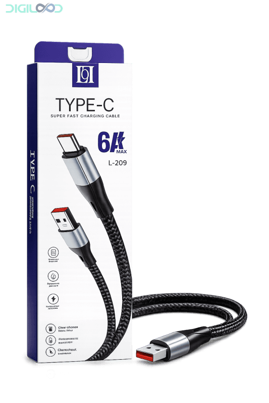 کابل شارژ LOL لول USB به Type-C مدل L-209