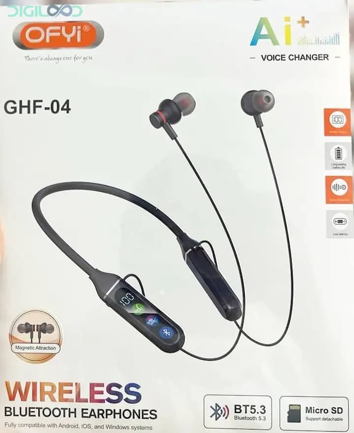 هندزفری گردنی اوفی مدل GHF-04 — تصویر ۶