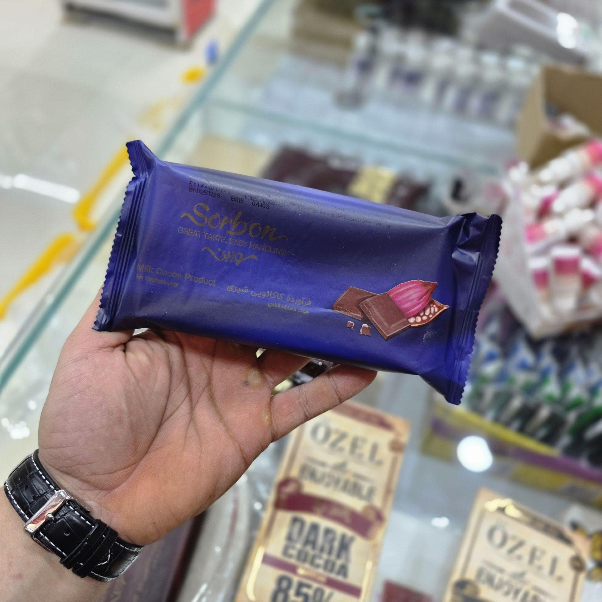 شکلات تخته ای شیرین سوربن ۲۵۰گرمی — تصویر ۳