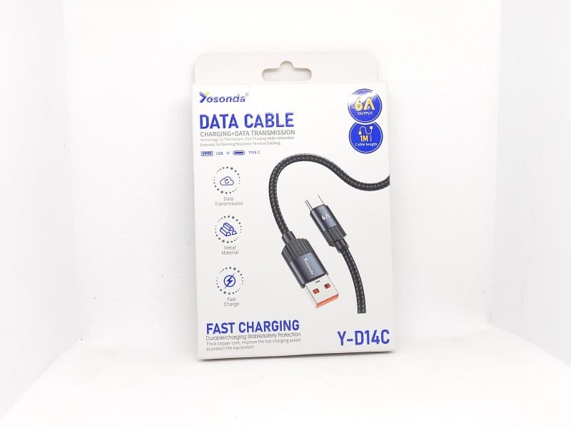 کابل USB به تایپ سی یوسوندا yosonda مدل Y-D14C — تصویر ۲